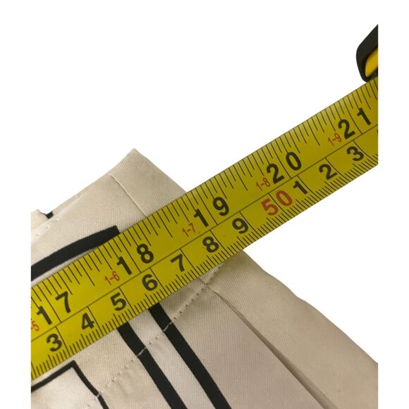 Zara Womens Pants Trouser XXL Ecru Geometric Printed Satin Effect 2761/027 NWT - Picture 15 of 16